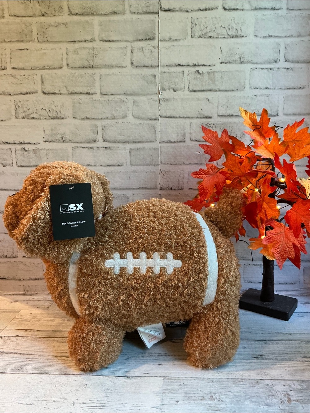 Collection by Michael Strahan Spike Football Dog-Shaped Pillow - 20x14"